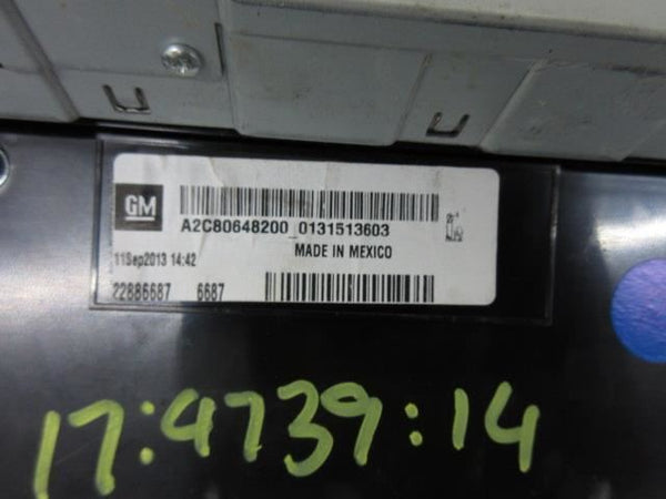 CHEVROLET VOLT 2011-2013-2014-2013-2015 OEM RADIO NAVIGATION 7 SCREEN FACE PLATE