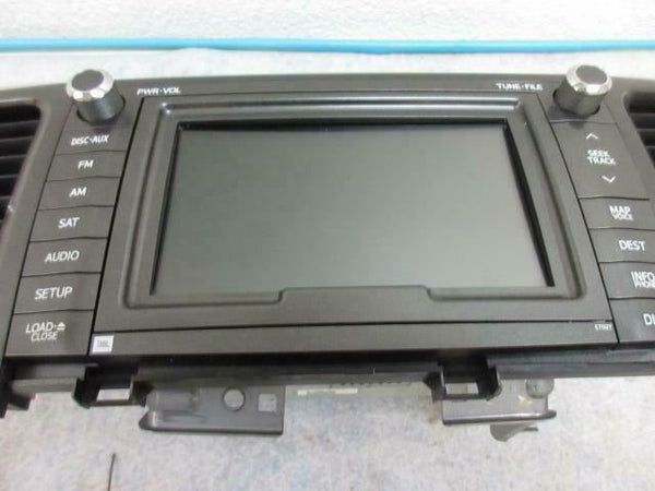 TOYOTA SIENNA 2011-2012-2013-2014 OEM RADIO SCREEN 8 JBL NAVIGATION 86120-08250