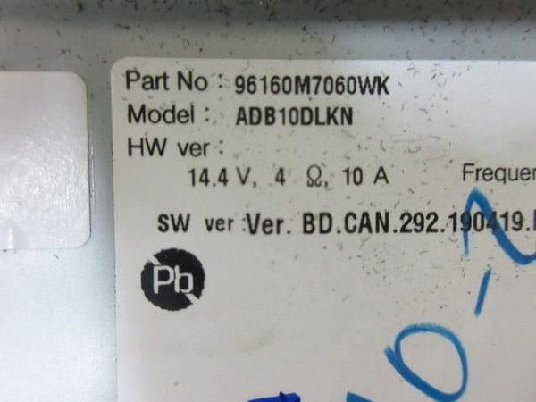 KIA FORTE LX 2019-2020 OEM RADIO 8 ¨ SCREEN DISPLAY NO NAVIGATION 96160M7060WK