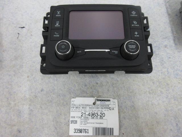 DODGE RAM 1500 2019-2020-2021-2022 OEM RADIO VP2 SCREEN 5 " P68467279AE