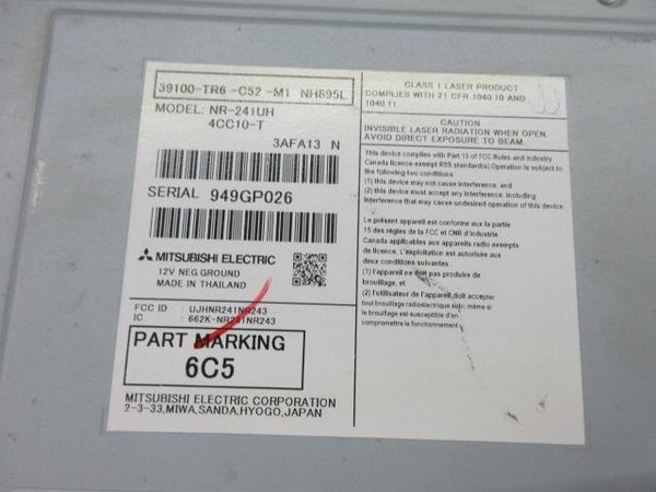 HONDA CIVIC LX EX 2014-2015 SEDAN OEM 9XCB RADIO TOUCH SCREEN 39100-TR6-C52-M1