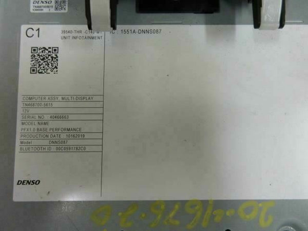 HONDA ODYSSEY 2018-2019-2020 OEM RADIO INFOTAINMENT SCREEN 39540-THR-C140-M1