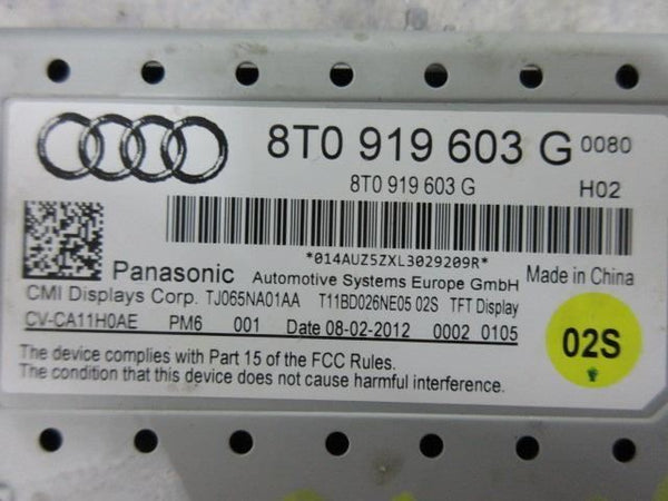 AUDI Q5 2010-2011-2012 OEM RADIO 8T1035186R SATELLITE CD 8T0919603G SCREEN 6.5 "