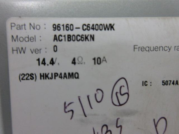 KIA SORENTO 2016-2017-2018 OEM APPS  SXM RADIO RECEIVER 7 ¨ SCREEN 96160-C6400WK