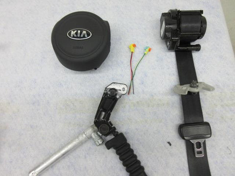 KIA SORENTO EX LX 2016-2017-2018 LEFT driver steering wheel airbag 2 X SEAT BELT