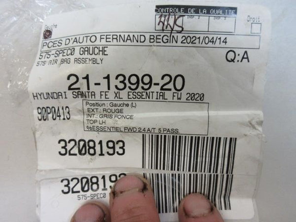 HYUNDAI SANTA FE 2019-2020-2021-2022-2023 Airbag DRIVER LEFT CURTAIN HEAD ROOF