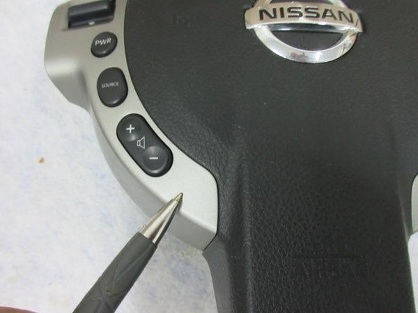 NISSAN ROGUE SV S 2008-2013 BLUETOOTH & CRUISE LH Airbag steering wheel WIRE CUT