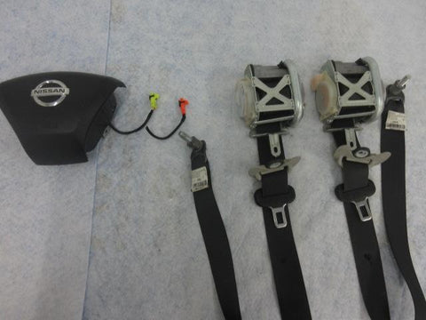 NISSAN PATHFINDER 2013-2014 Driver Airbag LEFT Steering WHEEL 2 X SEATS BELTS
