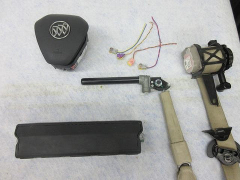 BUICK ENVISION 2019-2020 DRIVER OEM STEERING WHEEL airbag KNEE LEFT  BELTS BEIGE
