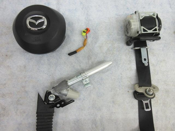 MAZDA 3  MAZDA3 2014-2015-2016 CHROME LOGO 100% Airbag Steering wheel LEFT BELT