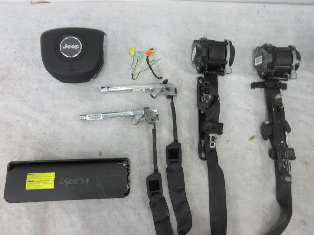 JEEP CHEROKEE 2014-2022 OEM DRIVER STEERING WHEEL AIRBAG LEFT KNEE 2 SEAT BELTS