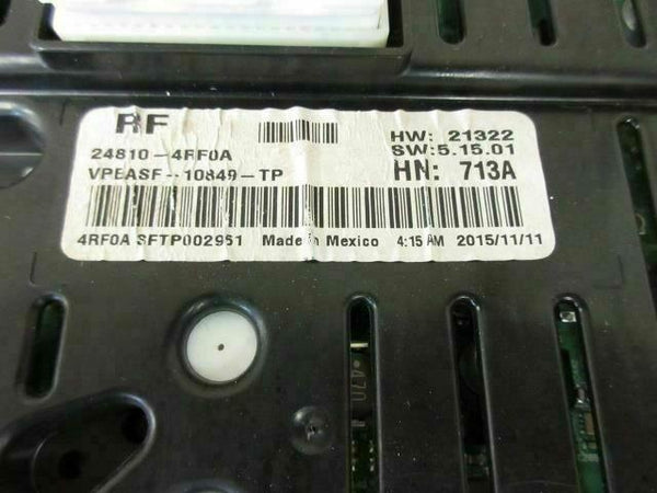 NISSAN MAXIMA 2016-2017 83 233  KM METRIC OEM SCREEN 8 ¨ CLUSTER 24810-4RF0A