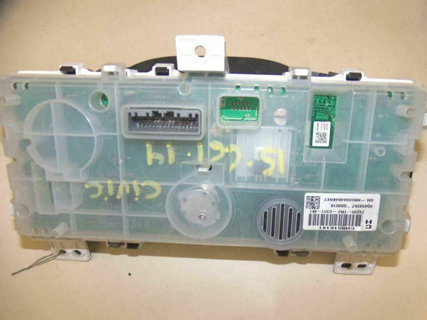 HONDA CIVIC 2014 78200-TR3-C331-M1 OEM CLUSTER SPEEDOMETER OEM ONLY 1 431 KM