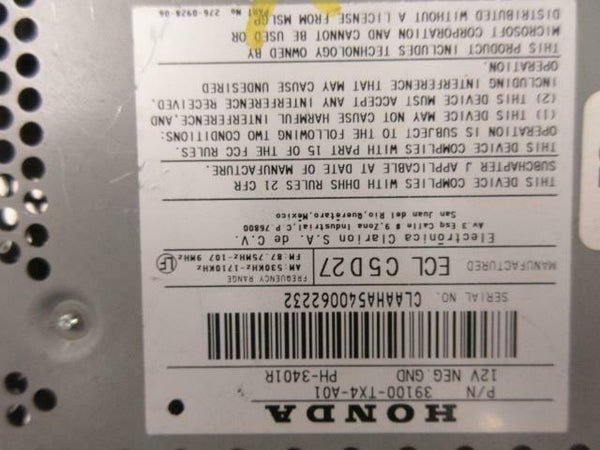 ACURA RDX 2013-2014-2015-2016 OEM RADIO SATELLITE SCREEN 39100-TX4-A01