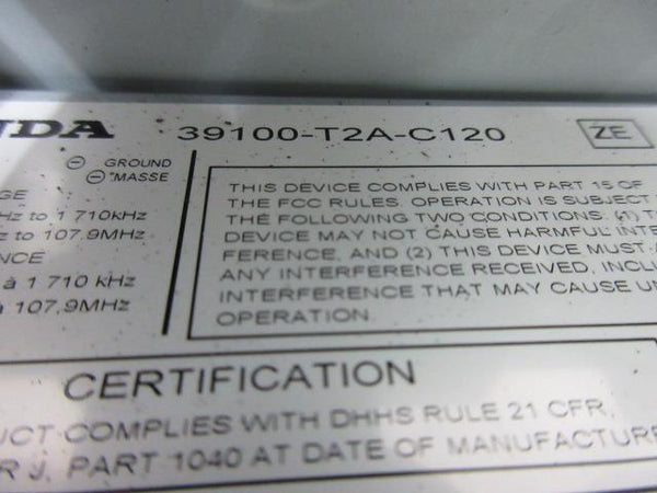 HONDA ACCORD SEDAN 2013-2014-2013 OEM RADIO RECEIVER CD AUX 39100-T2A-C120