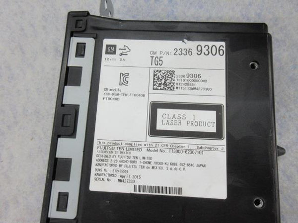 GMC SIERRA 2014-2015 OEM RADIO CD READER NAVIGATION 8 ¨ SCREEN 23485743