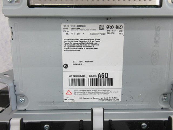 HYUNDAI VENUE 2020-2021 RADIO RECEIVER 8 " SCREEN OEM BLUETOOTH  96160-K2883MDD