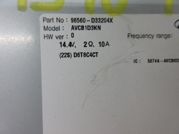 HYUNDAI TUCSON 2016-2017-2018 OEM RADIO SCREEN 8 ¨ NAVIGATION MAP 96560-D33204X