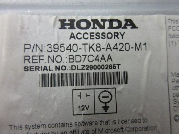 HONDA ODYSSEY 2014-2015-2016-2017 OEM NAVIGATION RADIO SCREEN 39540-TK8-A420-M1