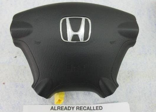 HONDA CR-V CRV O 2 -O 6 ALREADY RECALLED BLACK STEERING WHEEL AIRBAG LEFT DRIVER