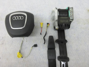 AUDI A4 S4 OEM Airbag BLACK BELT steering wheel driver left 8K0 880 201 AL 6PS