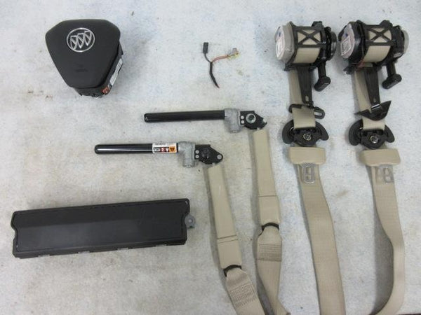 BUICK ENVISION 2019-2020 OEM LEFT STEERING WHEEL airbag KNEE + 2 BELTS BEIGE