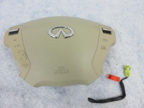 INFINITI M35 M45 O 6 - I 0  OEM LEFT STEERING WHEEL AIRBAG DRIVER TAN COLOR