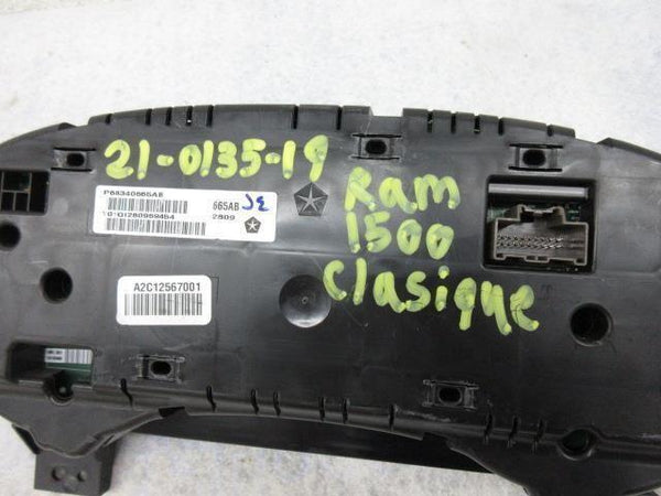DODGE RAM 1500 CLASSIQUE 2015-2016-2017-2018-2019 CLUSTER SCREEN 3 ¨ P68340665AB