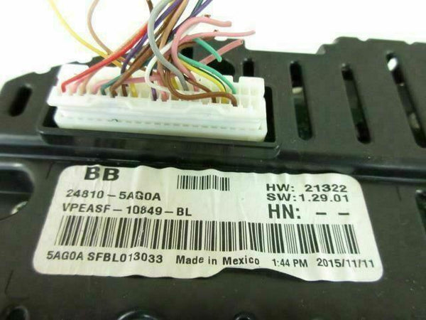 NISSAN MURANO 2015-2016-2017 51 910 KM METRIC OEM SCREEN 8 ¨ CLUSTER 24810-5AG0A