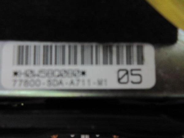HONDA ACCORD 4 CYL  O 3 - O 7 ALREADY RECALLED BLACK LEFT Airbag steering wheel
