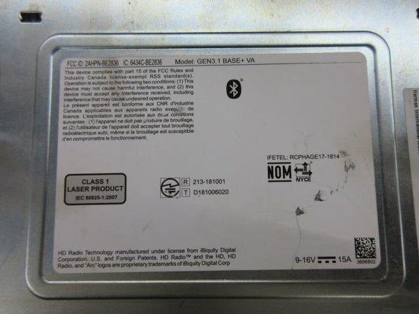 SUBARU WRX 2020-2021 OEM RADIO SCREEN 6.5 NAVIGATION STARLINK 86431VA640