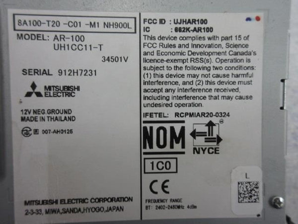 HONDA CIVIC SEDAN LX 2022-2023 OEM RADIO NAVIGATION SCREEN 7 ¨ 8A100-T20-C01-M1