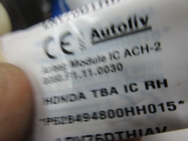 HONDA CIVIC SEDAN SI LX  2016-2017-2019-2018-2020-2021 curtain airbag HEAD RIGHT