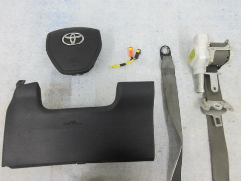 TOYOTA COROLLA 2014-2018 OEM Airbag STEERING WHEEL SEAT BELT LH GRAY LEFT knee
