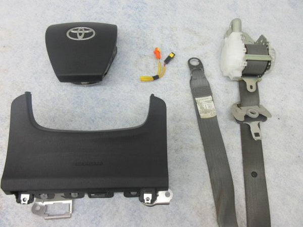 TOYOTA PRIUS V vin ¨DU¨ 2012-2018 Airbag steering wheel left knee GRAY SEAT BELT
