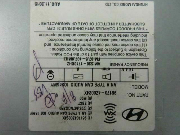 HYUNDAI SANTA FE 2014-2015-2016 OEM RADIO SCREEN 96170-4Z024X