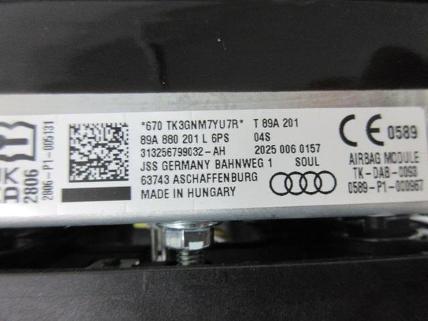 AUDI Q4 E-TRON NZ 2023-2024-2025-2026 Airbag BLACK steering wheel driver left