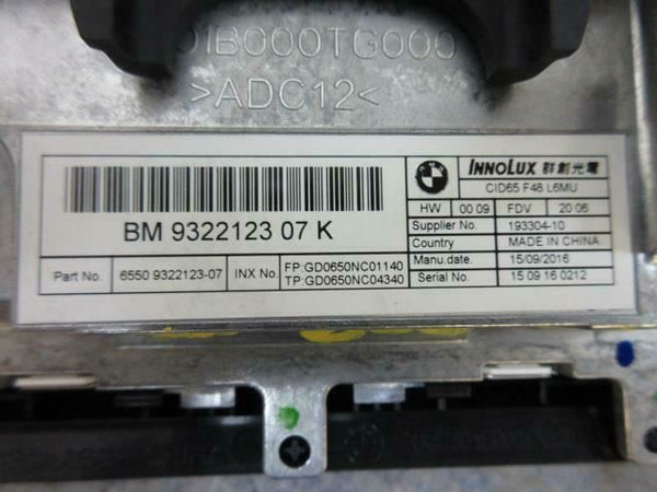 BMW X1 2.8 I 2015-2017 OEM RADIO CD READER NAVIGATION HEAD UNIT SCREEN 6.5  ¨