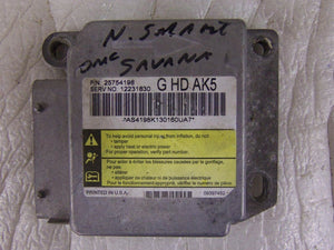 M227 SAVANA EXPRESS VAN 2003-2004-2005 SRS MODULE COMPUTER 25754198  # 12231830