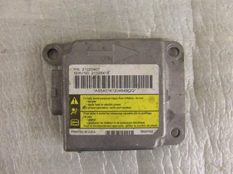 SATURN S 2002 SRS MODULE COMPUTER 21025407 # 21025418