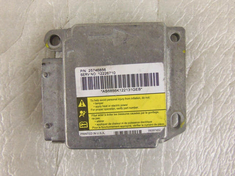 CADILLAC CTS 2003 SRS MODULE COMPUTER 25746856 SERV # 12226710