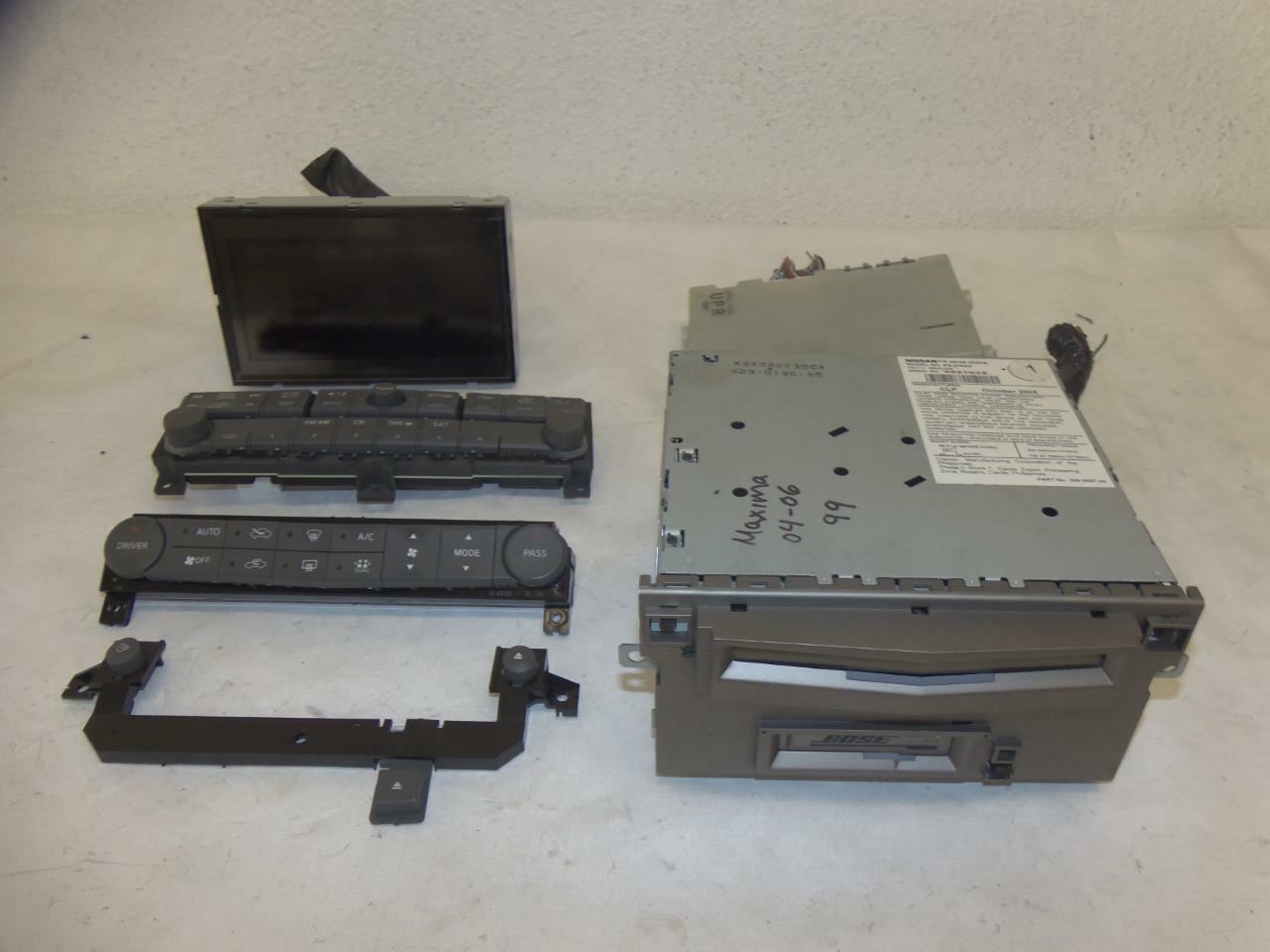 NISSAN MAXIMA 2004-2005-2006 OEM RADIO 28188 ZK01A 6.5” 28090 ZK00A TAPE