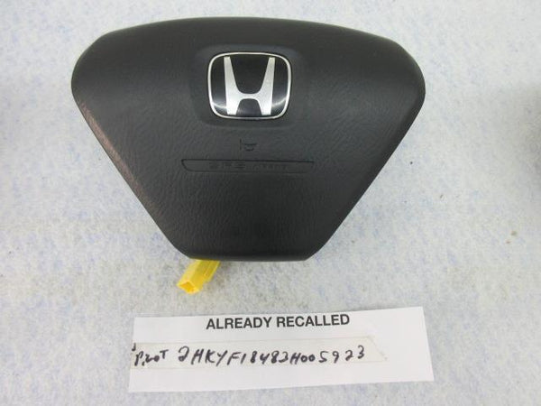HONDA PILOT O  3 -O  8  ALREADY RECALLED BLACK LEFT STEERING WHEEL AIRBAG DRIVER