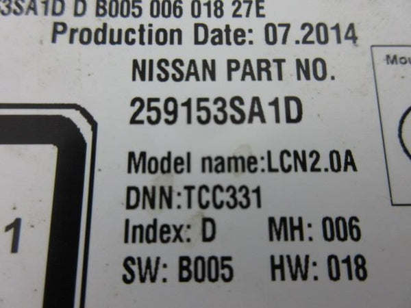 NISSAN SENTRA 2013-2014 OEM BEZEL RADIO LCN2.0A SCREEN NAVIGATION GPS 259153SA1D